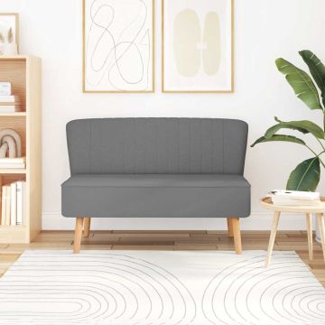 vidaXL Sofa, audinys, 117x55,5x77cm, šviesiai pilka
