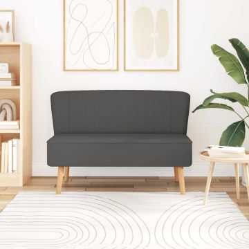 vidaXL Sofa, tamsiai pilka, audinys, 117x55,5x77cm