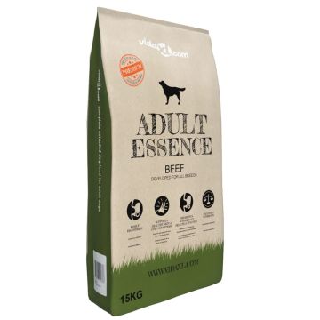 vidaXL Sausas maistas šunims, Adult Essence Beef, 15 kg