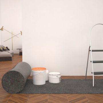 vidaXL Neslyst. apsaug. kilimėlis, vilna, 2vnt., 50m, 180g/m², pilkas