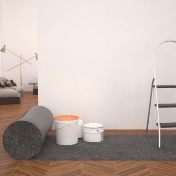 vidaXL Neslyst. apsaug. kilimėlis, vilna, 2vnt., 50m, 280g/m², pilkas