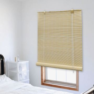 vidaXL Roletai, natūralios spalvos, 100x220cm, bambukas