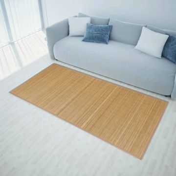 vidaXL Bambukinis kilimas, 160x230 cm, rudas