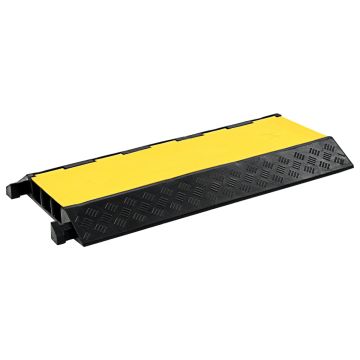 vidaXL Kabelių apsauga, 3 kanalai, guminė, 93cm