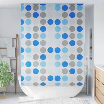 vidaXL Dušo roletas, 140x240 cm, apskritimų raštas