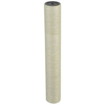 vidaXL Draskyklė katėms, stovas, 8x55 cm, 10 mm, smėlio spalvos