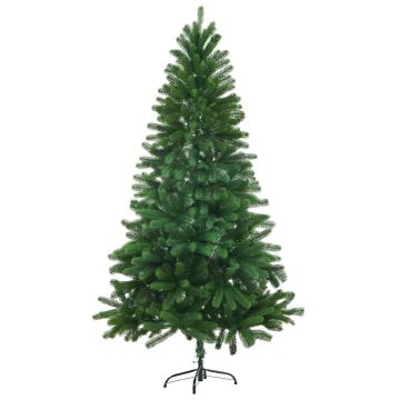 vidaXL Dirbtinė Kalėdų eglutė, žalia, 150cm, tikroviški spygliai