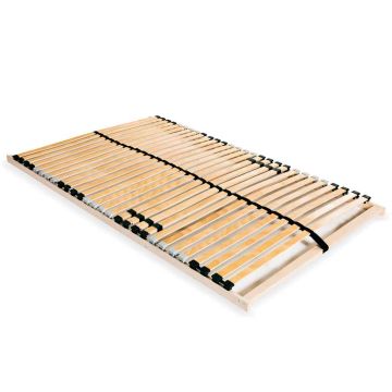 vidaXL Grotelės lovai su 28 lentjuostėmis, 7 zonos, 100x200cm