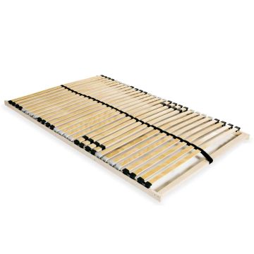 vidaXL Grotelės lovai su 28 lentjuostėmis, 7 zonos, 140x200cm