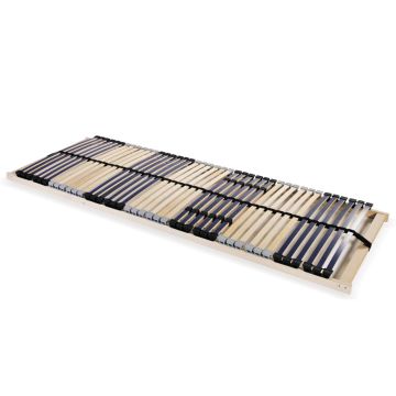vidaXL Grotelės lovai su 42 lentjuostėmis, 7 zonos, 70x200cm