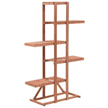 vidaXL Stovas augalams, kedro mediena, 86x36x139cm