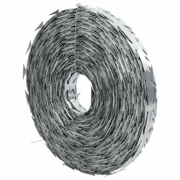 vidaXL Pjaunanti viela Concertina, galvanizuotas plienas, 500m