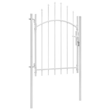 vidaXL Sodo vartai Woerden plienas 1x1,5 m balti