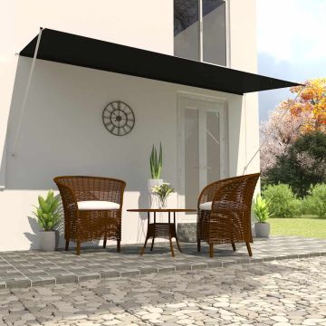 vidaXL Ištraukiama markizė, antracito spalvos, 400x150 cm