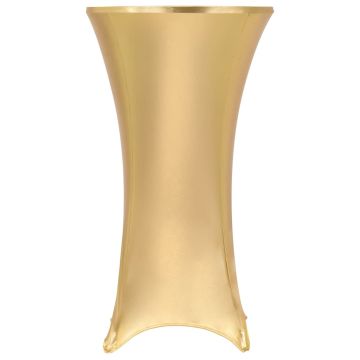 vidaXL Staltiesės, 2vnt., auksinės sp., 70cm, įtempiamos