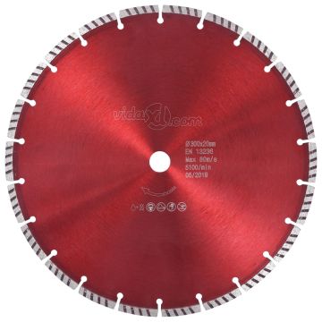vidaXL Turbo deimantinis pjovimo diskas, plienas, 300mm