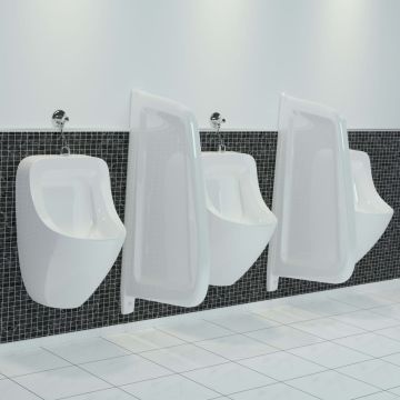 vidaXL Prie sienos mont. priv. sut. pisuaro sien., baltos sp., keram.