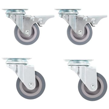 vidaXL Ratukai, 4vnt., sukami, 50mm