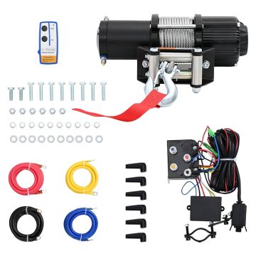 vidaXL Elektrinė gervė, 12 V, 2040kg, su nuot. valdymo pultu