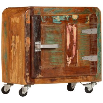 vidaXL Naktinė spintelė, 50x30x50 cm, perdirbtos medienos masyvas