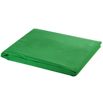 vidaXL Medvilninis fonas be stovo, žalias, 300x300cm, Chroma-key