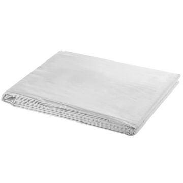 vidaXL Medvilninis fonas be stovo, baltos spalvos, 600x300cm