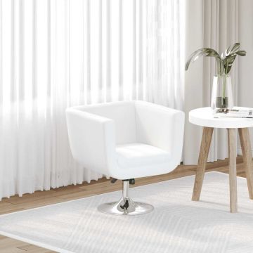 vidaXL Baro taburetė, baltos, dirbtinė oda