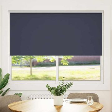 vidaXL Roletas su tamsinančiomis užuolaidomis, 144,4x175 cm, audinys, plotis 140 cm, jūrų mėlyna