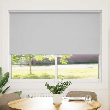 vidaXL Roletas su tamsinančiomis užuolaidomis, 164,4x175 cm, audinys, plotis 160 cm, pilkas