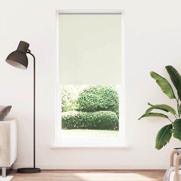 vidaXL Roletas su tamsinančiomis užuolaidomis, 124,4x230 cm, audinys, plotis 120 cm, balkšvas