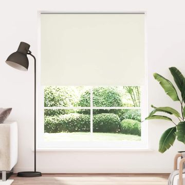 vidaXL Roletas su tamsinančiu sluoksniu, 164,4x230 cm, audinys, plotis 160 cm, balkšvas