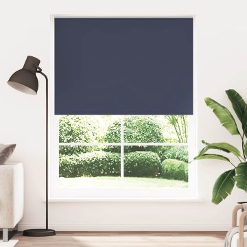 vidaXL Roletas su tamsinančiomis užuolaidomis, 164,4x230 cm, audinys, plotis 160 cm, jūrų mėlyna