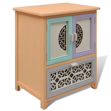 vidaXL Šoninė spintelė Įvairiaspalvis 46 x 34 x 55.5 cm