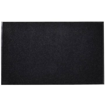 vidaXL Durų kilimėlis, juodos spalvos, 120 x 180 cm, PVC