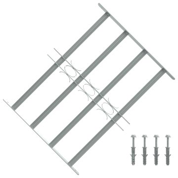 Reguliuojama apsauginė grotelė langams su 4 skersiniais, 500-650mm