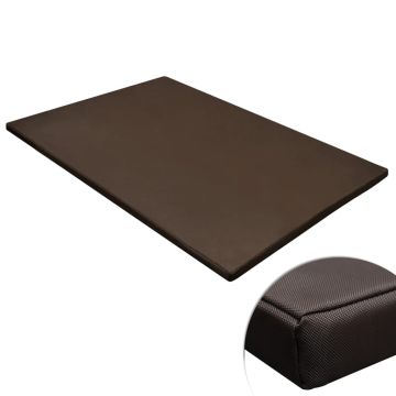vidaXL Kilimėlis šunims, plokščias, stačiakampis, rudas, L