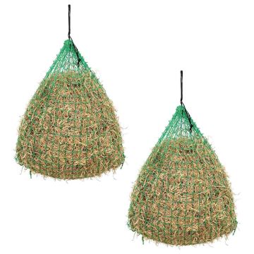 vidaXL apvalus tinklas šienui, 0,75x0,5 m, 2 vnt., PP