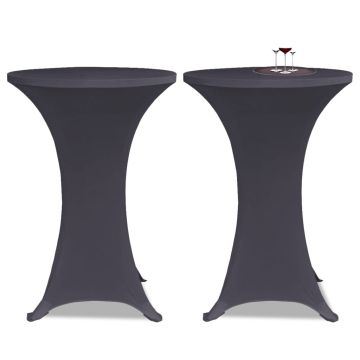 vidaXL Tampri staltiesė, 2 vnt., Skersmuo 80 cm, Antracito spalvos
