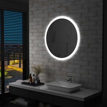 vidaXL Vonios kambario veidrodis su LED, 80cm
