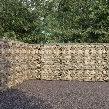vidaXL Gabiono siena su dang., galvanizuotas plienas, 900x50x200cm