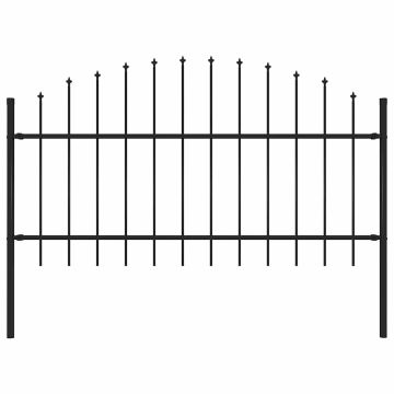 vidaXL Sodo tvora Woerden su iešmeliais, plienas, 170x125 cm, juoda