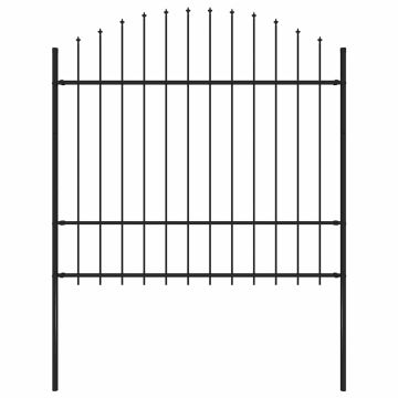 vidaXL Sodo tvora Woerden su iešmeliais, plienas, 170x175 cm, juoda