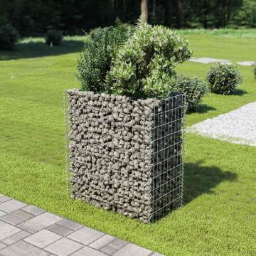 vidaXL Gabiono vazonas, 90x50x100cm, galvanizuotas plienas, aukštas
