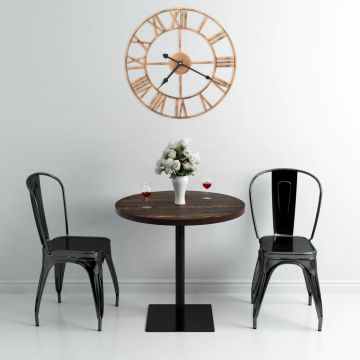 vidaXL Sieninis laikrodis, auksinės spalvos, 40 cm, metalas