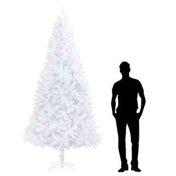 vidaXL Dirbtinė Kalėdų eglutė, balta, 300 cm