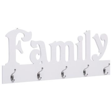 vidaXL Prie sienos montuojama paltų kabykla FAMILY, 74x29,5cm