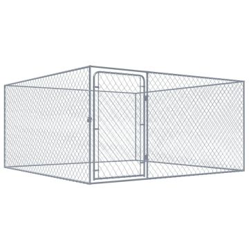 vidaXL Lauko voljeras šunims, 2x2x1m, galvanizuotas plienas