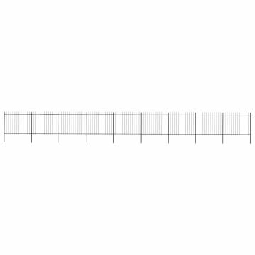 vidaXL Sodo tvora su iešmeliais, plienas, 1603,5x150cm, juoda