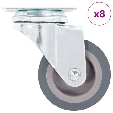 vidaXL Ratukai, 8vnt., pasukami, 50mm