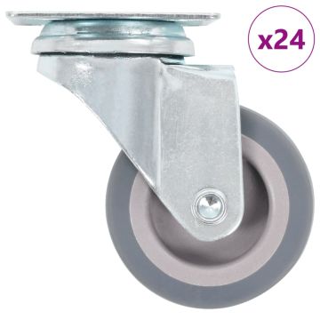vidaXL Ratukai, 24vnt., sukami, 50mm